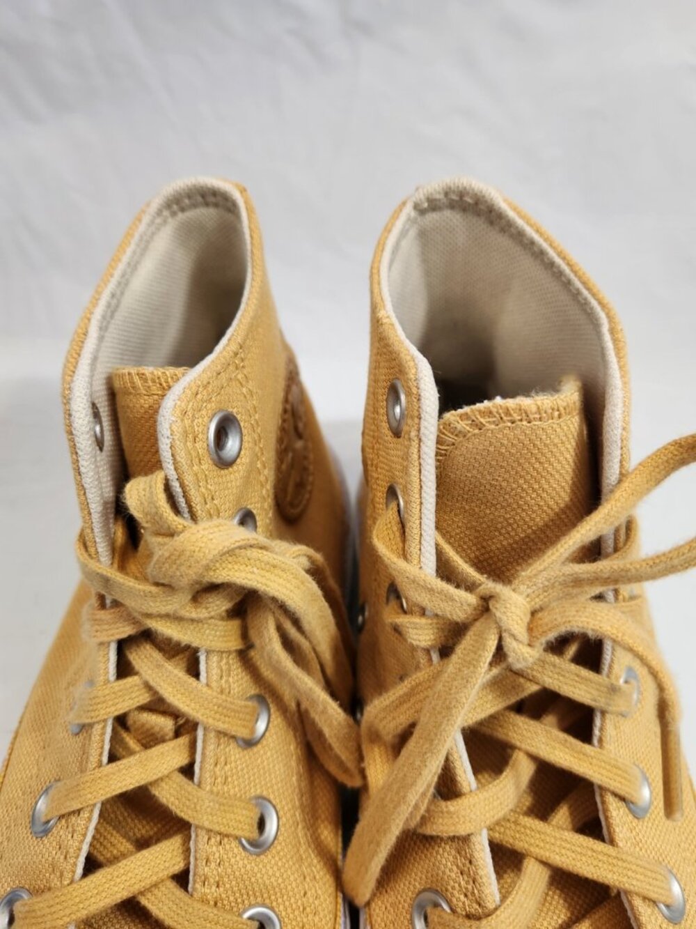 Converse Chuck Taylor All Star High Top Sneakers Women Size 7 Yellow Lace Up - Picture 6 of 8
